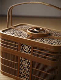 いろいろな竹製品を見ていると、竹職人の技の繊細かさが分かります。