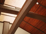 御池の社屋は天井までが“竹製”です。竹のある生活、本当に素敵ですね。