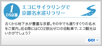 1.エコにサイクリングで京都名水巡りラリー