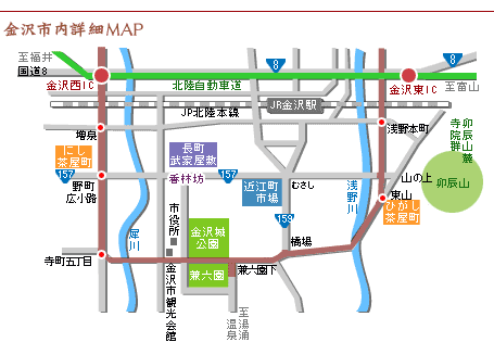 金沢市内詳細マップ