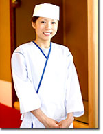 新鋭和菓子職人・松島美奈子さん。意思が強そうで素敵な女性でした