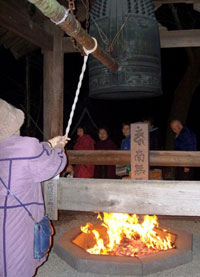 善峯寺　除夜の鐘