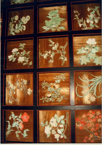 平岡八幡宮　「花の天井」秋の特別拝観