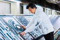 JAPAN MODERN ART in 京都渉成園 ｢亀田和明 染めと箔・色と輝きの世界」