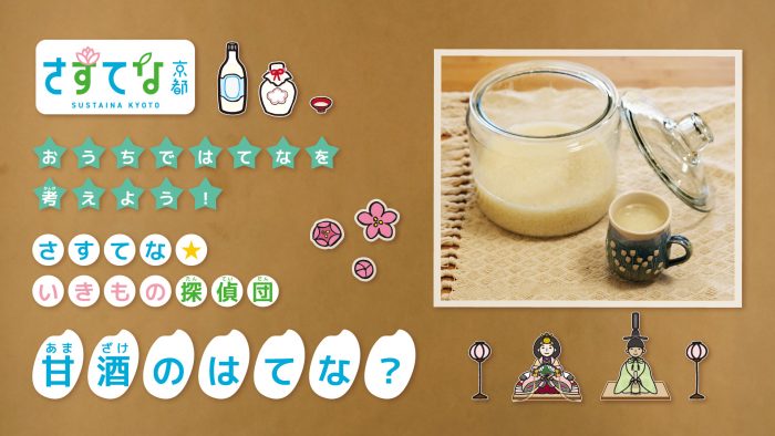 甘酒のはてな？を観察しよう！「さすてな☆いきもの探偵団」
