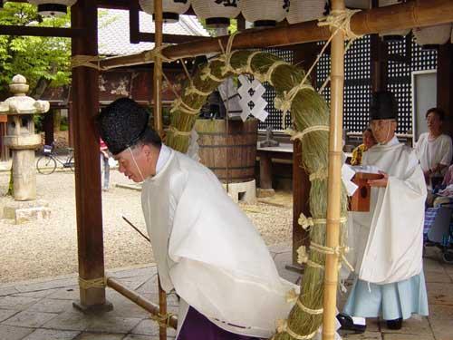 御香宮神社　茅の輪神事