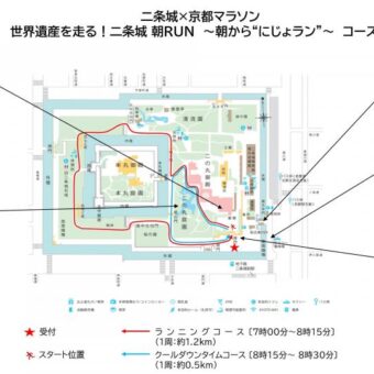 世界遺産を走る！二条城 朝RUN ～朝から“にじょラン”～