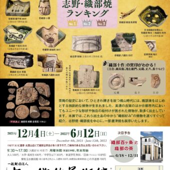 古田織部美術館　発掘品から見る 志野・織部焼ランキング