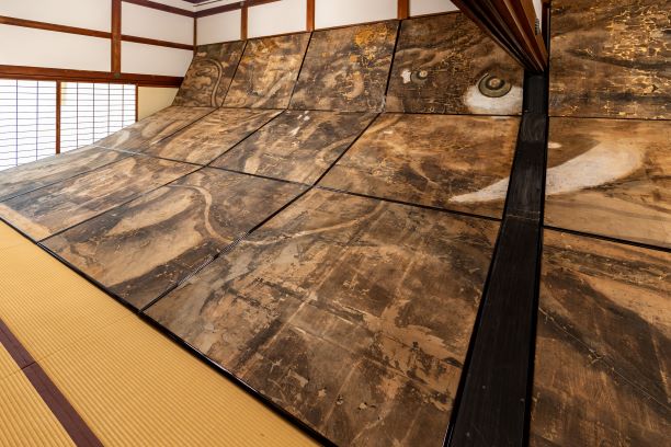 天龍寺　大方丈　旧「雲龍図」特別公開　鈴木松年画伯筆
