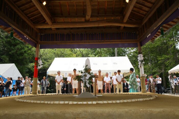 大原野神社　御田刈祭　神相撲