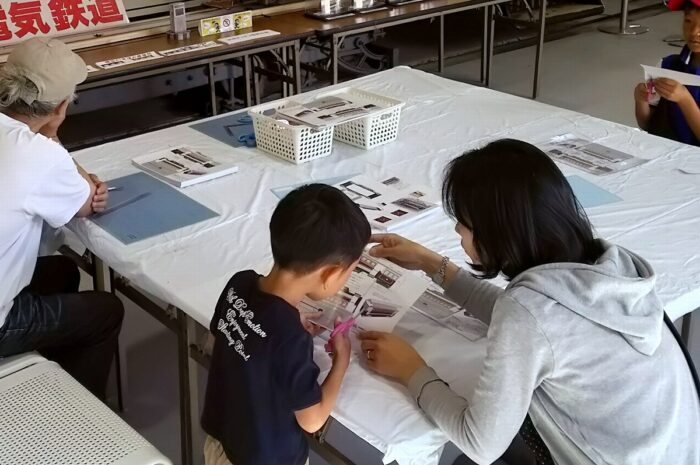 京都市電ペーパークラフトワークショップ