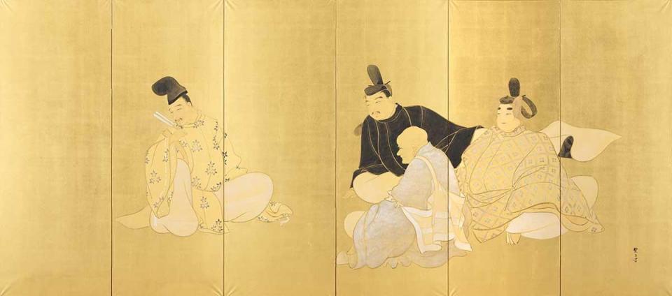 菊池契月《六歌仙図》