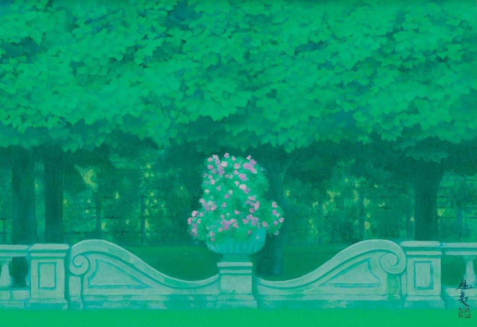 東山魁夷「緑の園」