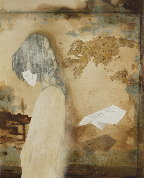 2022日本画新展_【優秀賞】三谷佳典「夜の隙間」