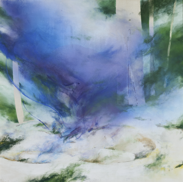 2022日本画新展_【優秀賞】沈楠「松明・余煙」