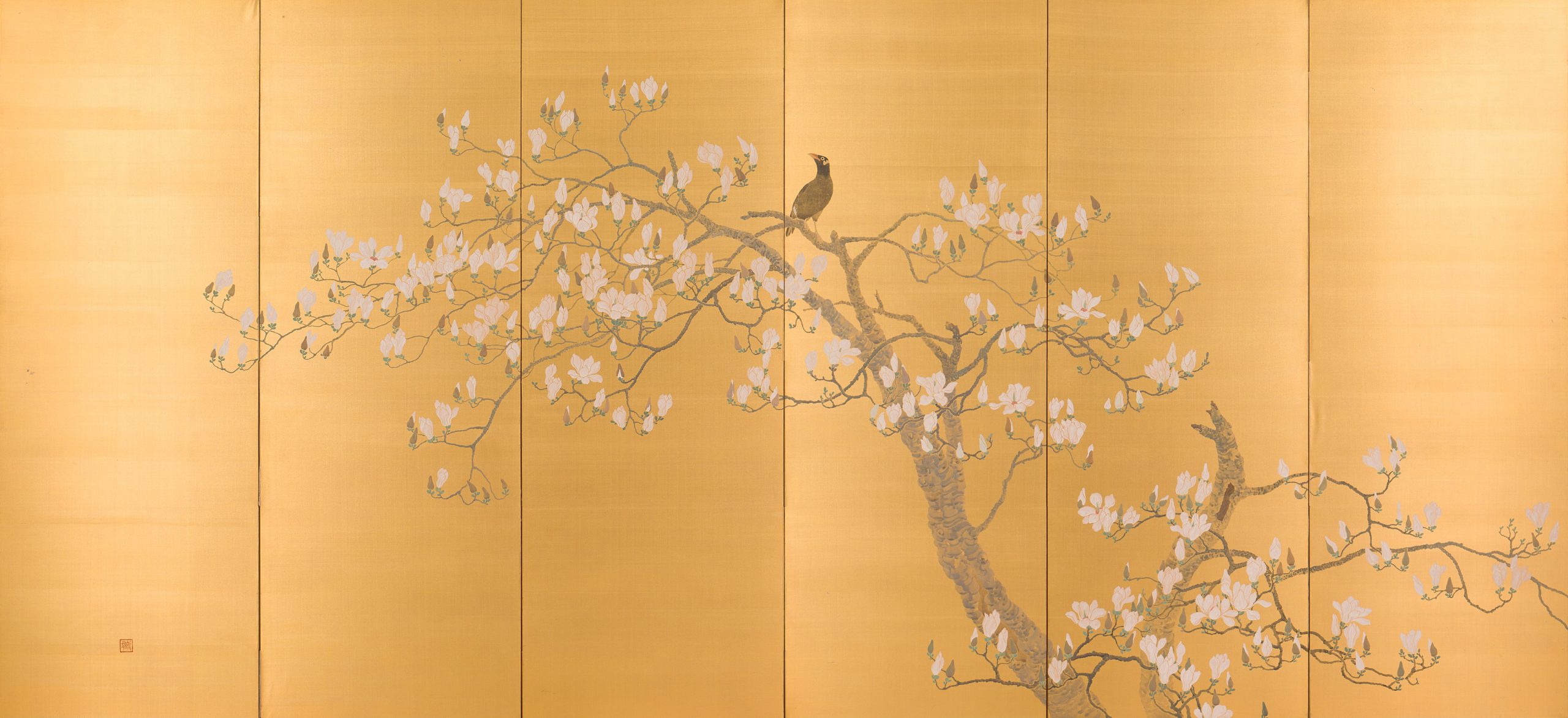 尾竹竹坡《九冠鳥》明治45年（1912）　泉屋博古館東京