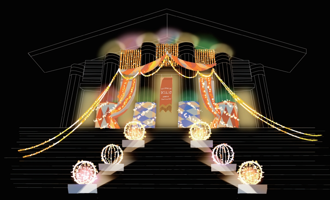 本年のイルミネーション「The Stage of KILIG」のビジュアルイメージ 