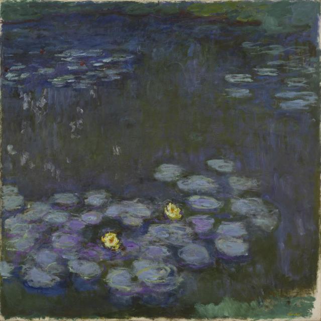 クロード・モネ《睡蓮》　1914-17年　200×200cm　アサヒグループ大山崎山荘美術館蔵