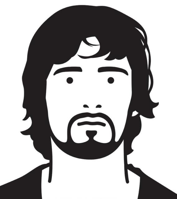 ジュリアン・オピー《ゲイリー、ポップスター》 1998－99年　テート美術館蔵 © Julian Opie