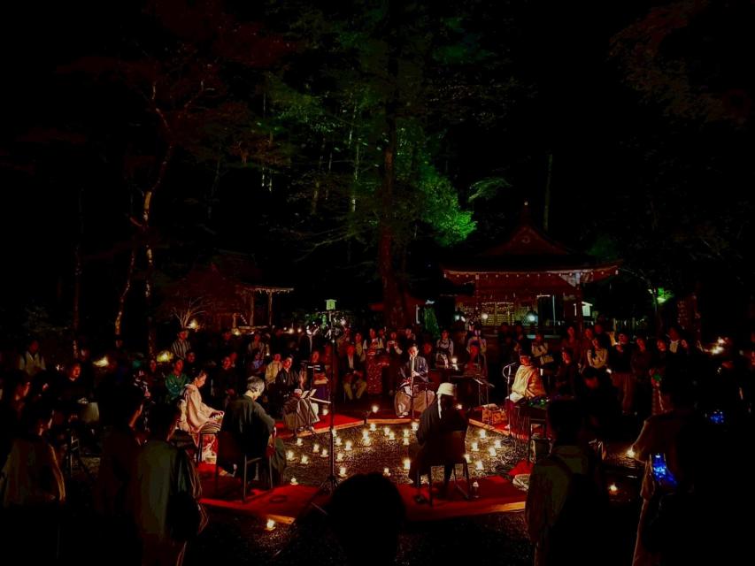 2025年貴船神社での公演開催の様子（※光明院の写真ではありません）