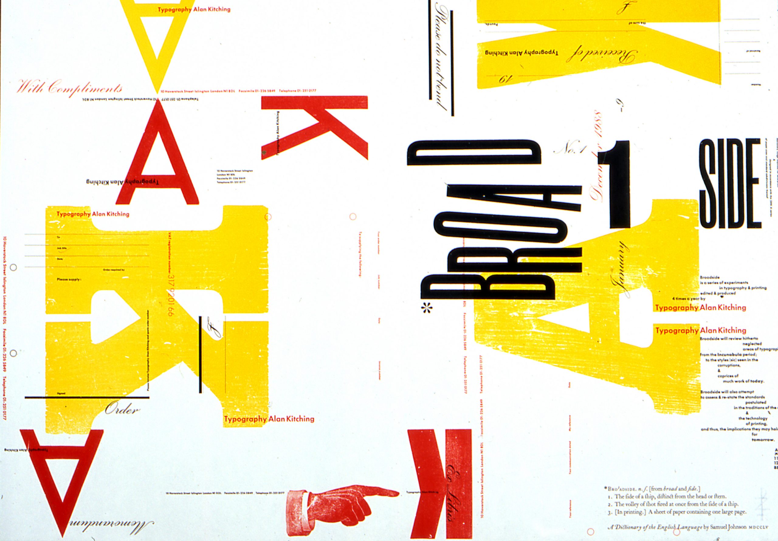 Broadside number 1（ブロードサイド No.1）／1988