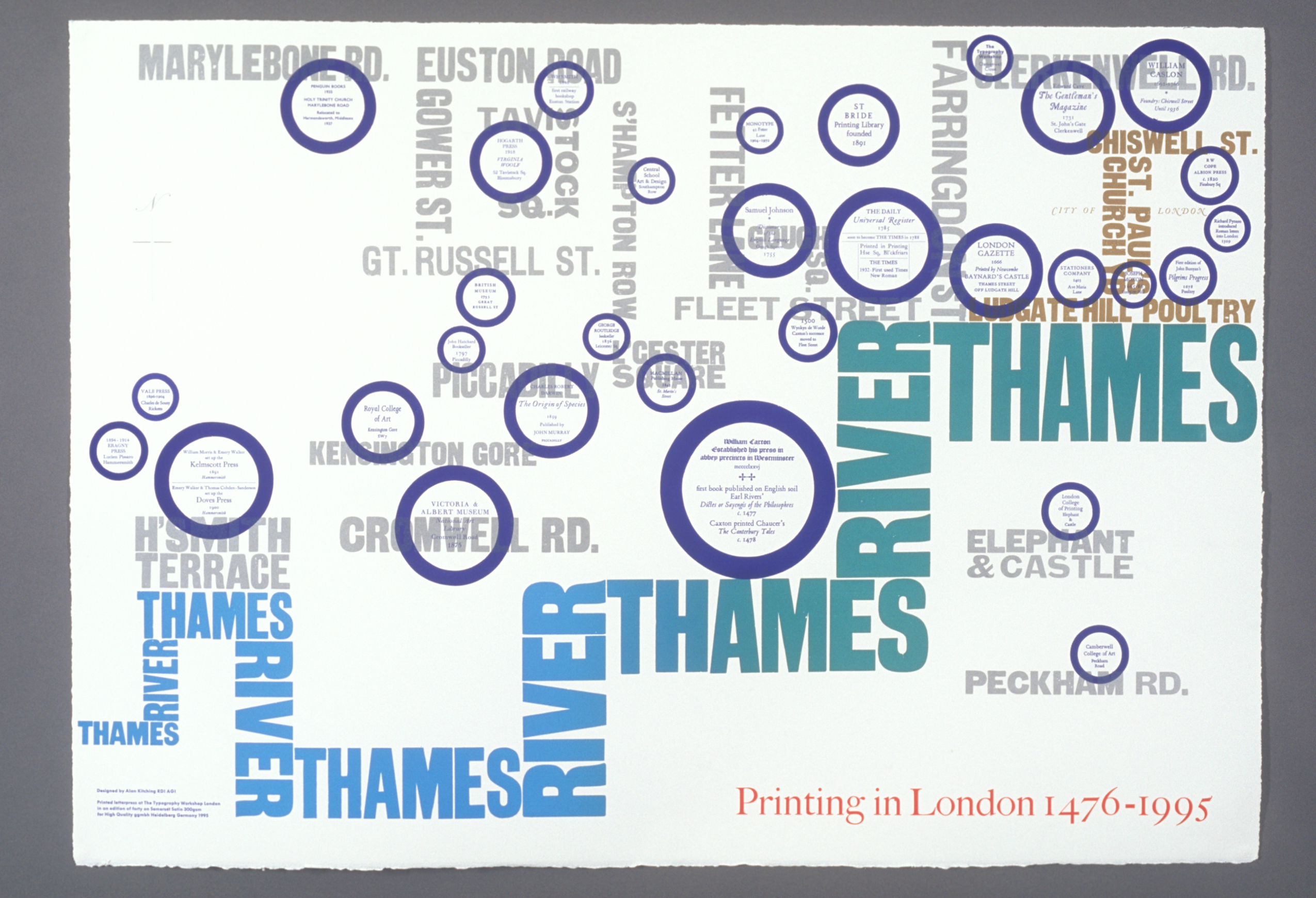 Printing in London: 1476-1995（ロンドンの印刷：1376~1995 年）／High Quality, Heidelberg（ハイデルベルグ『ハイクオリティ』誌）／1995