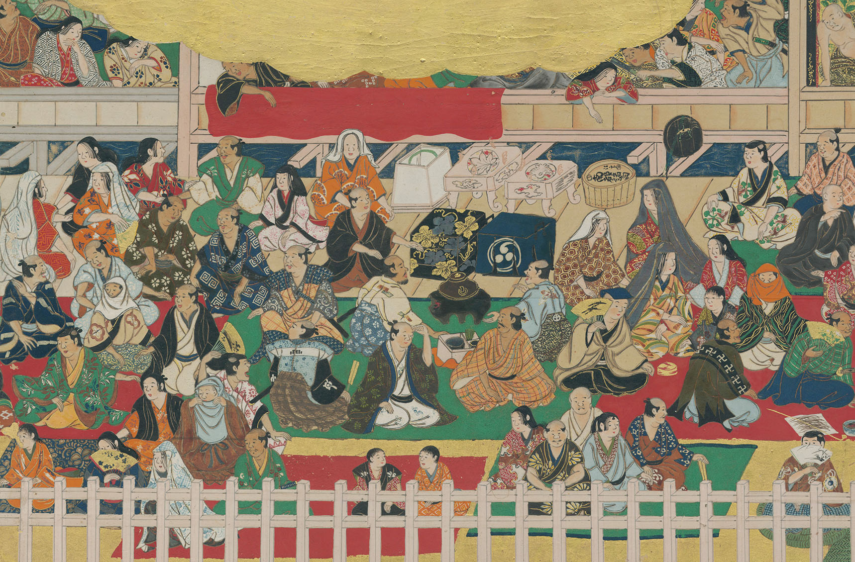 「二条城行幸図屏風」部分 江戸時代（京都市指定文化財 泉屋博古館蔵）