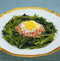 壬生菜と卵のハムサラダ